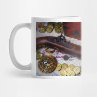 Pirate Chest And Gold Coins Mug